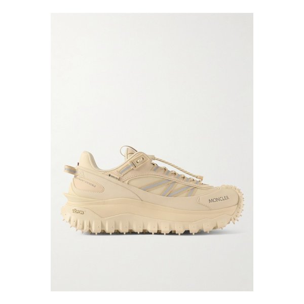 몽클레어 트레일그립 GTX 가죽 트리밍 캔버스 스니커즈 뉴트럴 1647597335543009