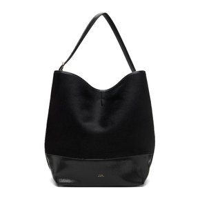 블랙 벨트 더블 토트백 251-WAL0069-FB0006 BLACK 001