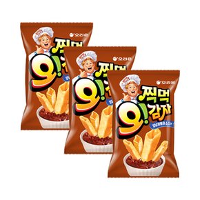 오리온 찍먹 오감자 양념바베큐소스맛 136g x 3개 / 스낵 과자