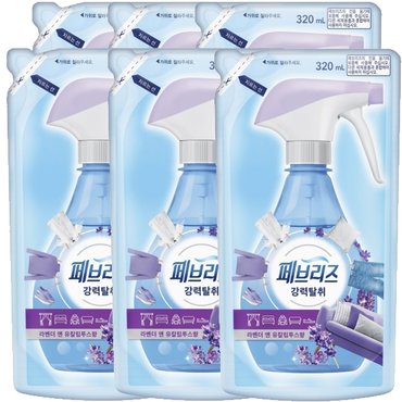 페브리즈 라벤더 앤 유칼립투스향 리필 320ml x 6개