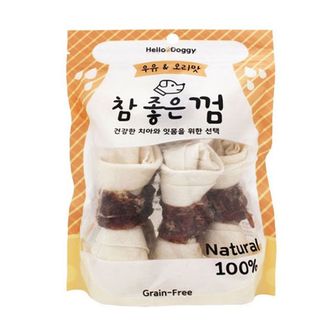 제이큐 참좋은 우유 오리맛 껌 강아지 애견 치석관리 간식 6p