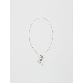 Toggle Cle Necklace_Sliver