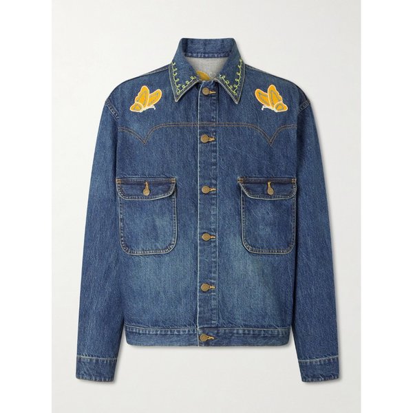 자수 데님 재킷 46376663162962978