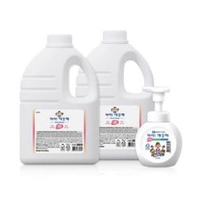 아이깨끗해 레몬향 2.45L 대용량 x 2개 + 빈용기 250ml 핸드워시 폼 핸드솝