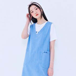 여성 브이넥 루즈핏 원피스 BBRG6153C0D_P322367147