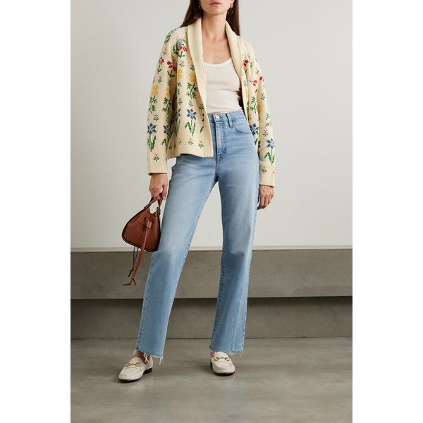 르 제인 앵클 크롭 하이웨이스트 스트레이트 진 1647597325684021