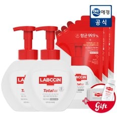 토탈 핸드워시 본품 500ml x 2개 + 450ml 리필 3개  + 증정지급