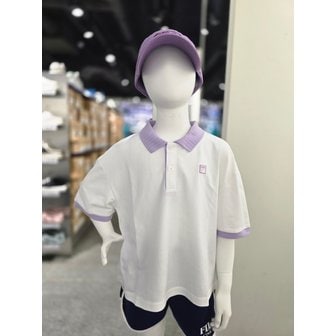 휠라 [파주점] 키즈  에센셜  카라티셔츠 (FK2TSG2102F-OWH)