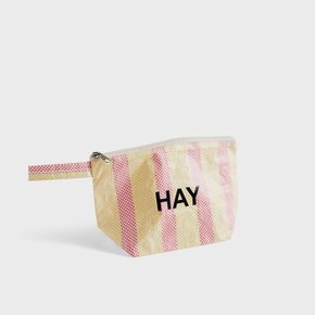 [이노메싸] Candy Stripe Wash Bag S  레드 앤 옐로우 (AC511-A601-AL45)