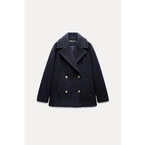 부클레 더블브레스트 코트 3046/296 NAVY BLUE