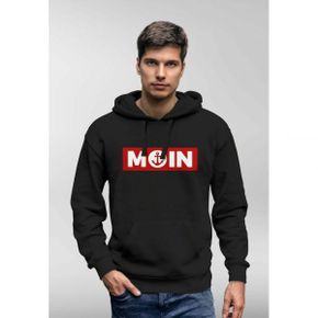 4070647 Neverless MOIN NORDDEUTSCH MORGEN ANKER - Hoodie schwarz