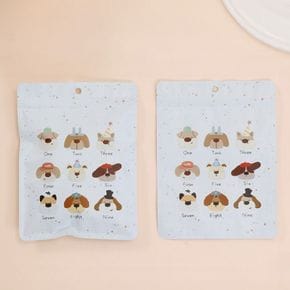 인스 포카 선물 포장 용품 강아지 지퍼백 봉투 15x20