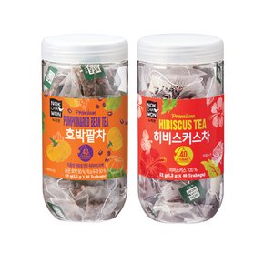 호박팥차 40T+히비스커스차 40T