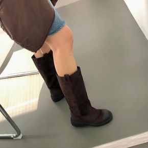 가을 부티 여성부츠 미들힐 겨울 봄여자신발 부츠 힐