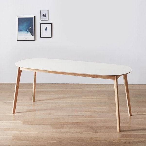 보루네오 엘리브 메이 리빙다이닝 1800 원목 타원형 식탁 테이블 6인 sa042