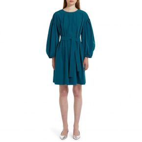 4395638 Weekend Max Mara Jangy Long Sleeve Tie Belt Dress