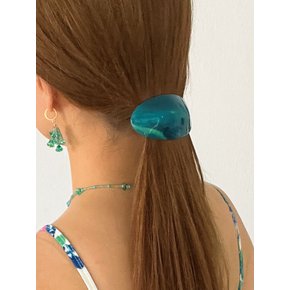 오벌 블루 Oval Blue Hair Pin