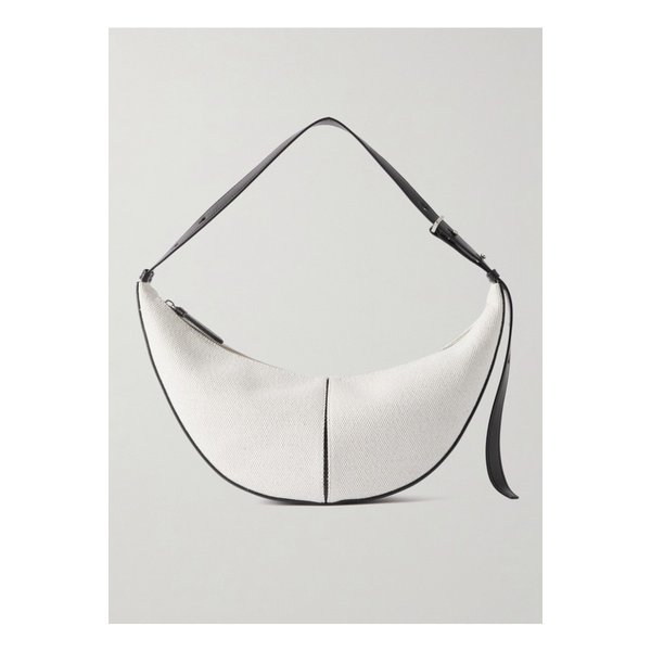 프로엔자슐러 슬라이드 가죽 캔버스 숄더 백 오프 화이트 1647597338076035