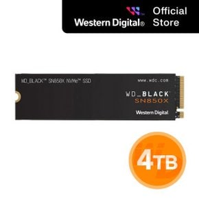 웨스턴디지털 SOI 공식총판 Western Digital WD BLACK SN850X NVMe 4TB SSD