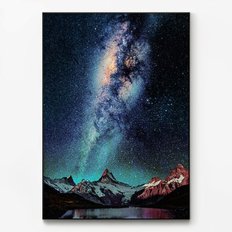메탈 인테리어 포스터 우주 은하수 액자 거실 그림