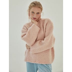 FURRY WOOL KNIT_PEACH