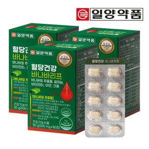  일양약품 혈당건강 바나바리프 60정(3박스/6개월분)