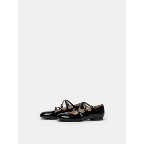 RORI 3 Series 2 라운드 플랫 Patent Leather Black