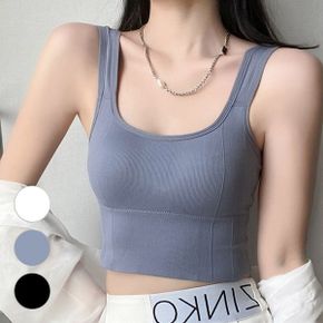 캡내장 민소매 크롭탑 ELC 1005_P336290854