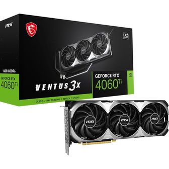  영국 MSI 그래픽카드0108 GeForce RTX 4060 Ti VENTUS 3X 16G OC Graphics Card GPU 16GB GDDR6