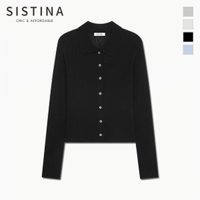 골지 카라 버튼 니트_ASKPOQ11060