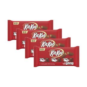 [해외직구] KIT KAT 킷캣 밀크 초콜릿 웨이퍼 캔디 바 42g 6입 4팩