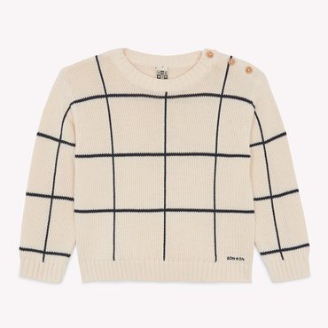 BONTON BT-IV체크스웨터 75-17T-300-04
