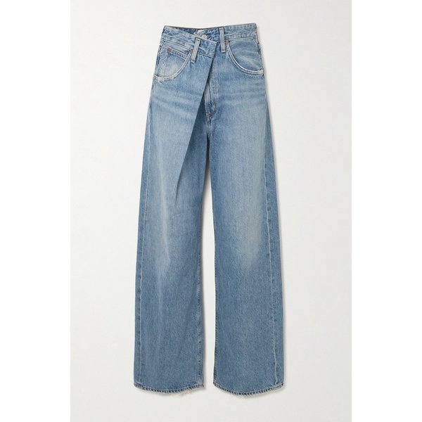 바나 어시메트릭 와이드 진 미드 데님 46376663163046431