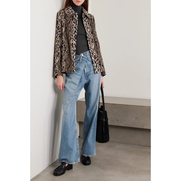 바나 어시메트릭 와이드 진 미드 데님 46376663163046431