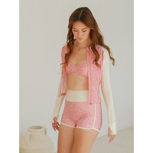 High-rise Dolphin Shorts, Bow Pink