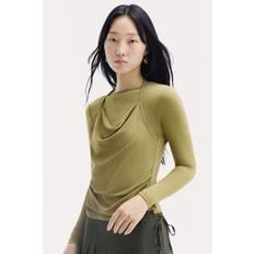 저지 레이어드 탑 카키 그린 1363773003