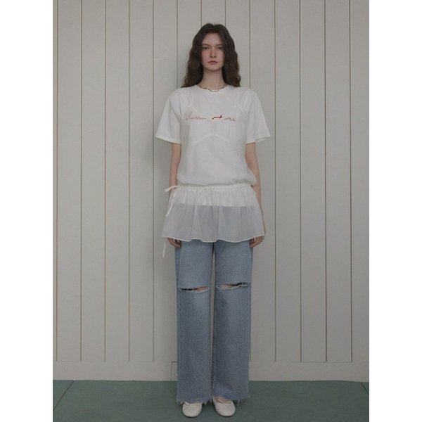 루비에 레이어드 시스루 원피스