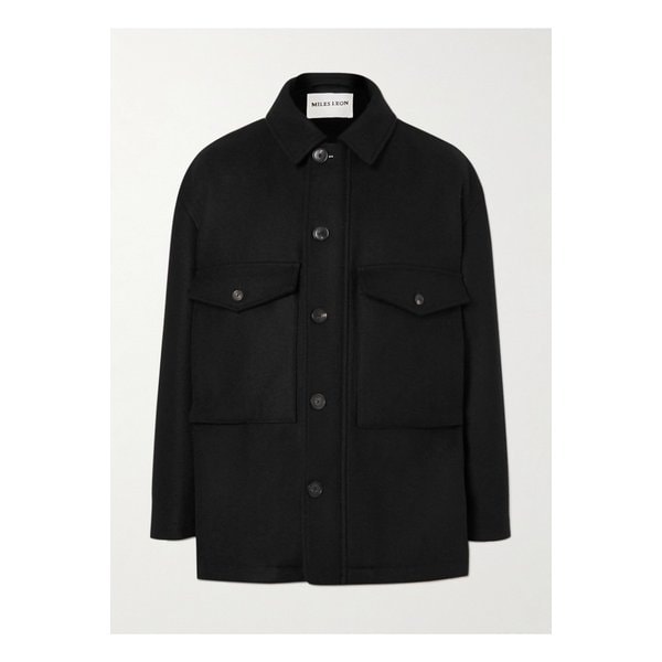 마일스 레온 본사이 멜턴 울 재킷 블랙 1647597303155423