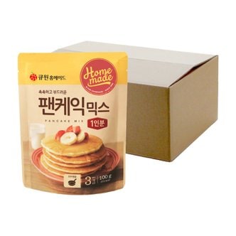 삼양사 (박스특가/20개입) 큐원 팬케익믹스 한박스 (프라이팬용)