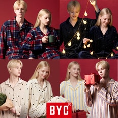 외 수면 잠옷 세트 커플 긴팔 겨울 파자마 바지 남성 여성 빅사이즈 홈웨어 극세사 피치 기모 큰 체크