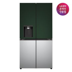 {공식} LG 디오스 오브제컬렉션 STEM 얼음정수 냉장고 W825SGS182S (817L)