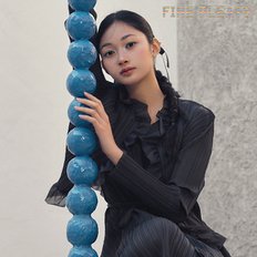 [FINE PLEATS] 피네 플리츠 슈슈 가디건 챠콜