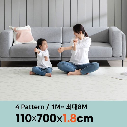 18T PVC 층간소음방지 롤매트 폭 110cm x 7m