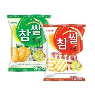  크라운 참쌀선과 253g/참쌀설병 270g x 10개입(1박스)