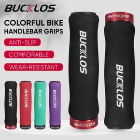 BUCKLOS Mtb 자전거 그립 스폰지 충격 흡수 사이클링 핸들 바 슬리브 미끄럼