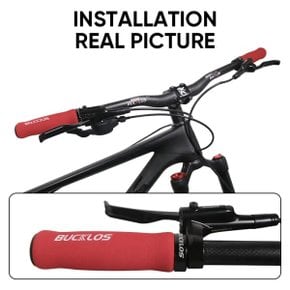 BUCKLOS Mtb 자전거 그립 스폰지 충격 흡수 사이클링 핸들 바 슬리브 미끄럼