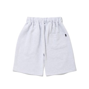 SP SAINT LOGO TWO TUCK SWEAT SHORTS-ASH MELANGE