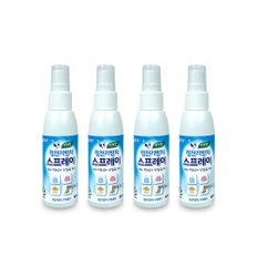 리빙굿 정전기방지 스프레이(60ml) 허브향-4개 섬유스프레이 탈취제 의류스프레이 니트