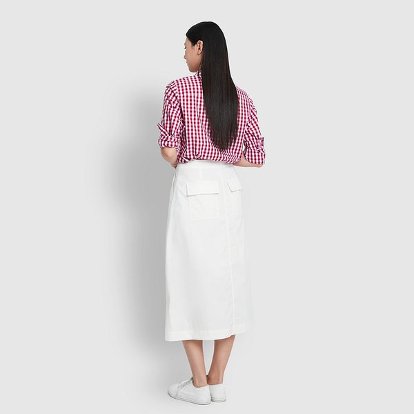 여 포플린 체크 셔츠 J116203539062