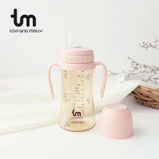 빨대컵 PPSU 돗람이 280ml(핑크, 바닐라)